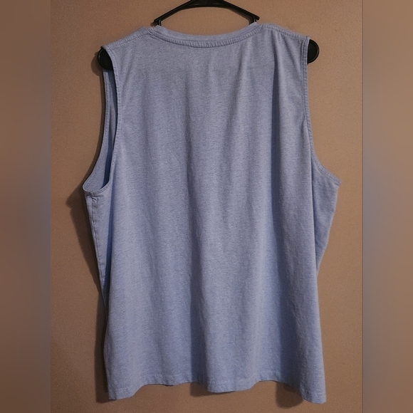 Natural Reflections 2X Women's Blue Sleeves Tank Top - Picture 4 of 5